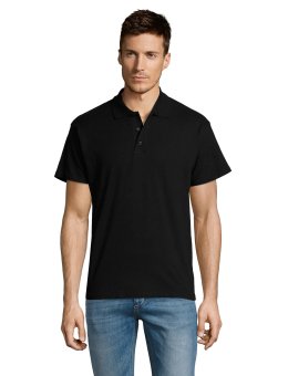 Polo Personnalisé noir Entrée de Gamme - Élégance et Confort à Petit Prix