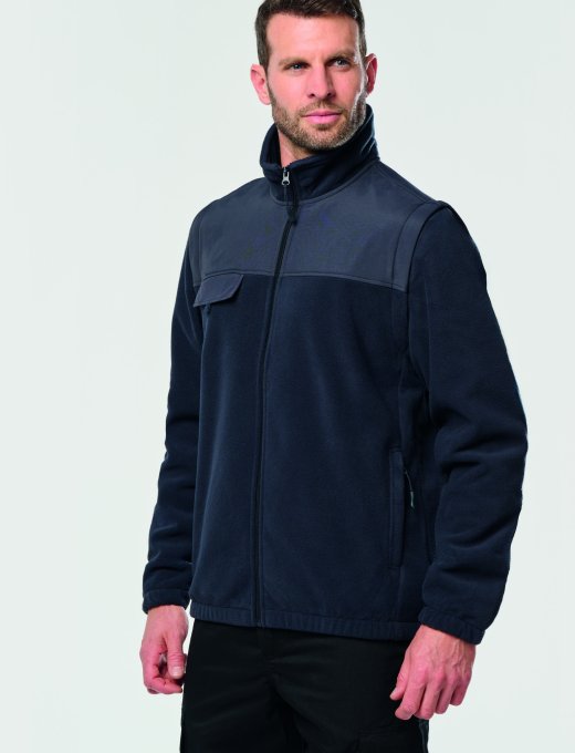 Veste polaire manches amovibles